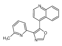 4-[4-(6-methyl-pyridin-2-yl)-oxazol-5-yl]-quinoline_676165-77-8