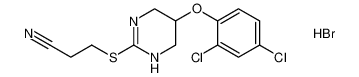 3-((5-(2,4-dichlorophenoxy)-1,4,5,6-tetrahydropyrimidin-2-yl)thio)propanenitrile hydrobromide_676167-31-0