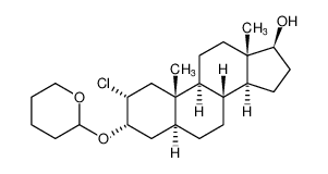 (2R,3S,5S,8R,9S,10S,13S,14S,17S)-2-chloro-10,13-dimethyl-3-((tetrahydro-2H-pyran-2-yl)oxy)hexadecahydro-1H-cyclopenta[a]phenanthren-17-ol_67617-10-1