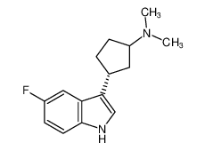 Cyclopentanamine, 3-(5-fluoro-1H-indol-3-yl)-N,N-dimethyl-, (3R)-_676170-19-7