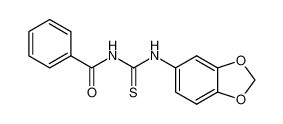 N-(benzo[d][1,3]dioxol-5-ylcarbamothioyl)benzamide_67618-23-9