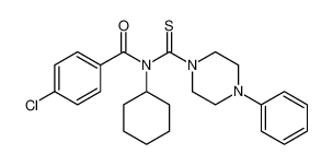 4-chloro-N-cyclohexyl-N-(4-phenylpiperazine-1-carbonothioyl)benzamide_676225-32-4