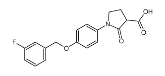 1-(4-((3-fluorobenzyl)oxy)phenyl)-2-oxopyrrolidine-3-carboxylic acid_676232-87-4