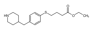 Butanoic acid, 4-[[4-(4-piperidinylmethyl)phenyl]thio]-, ethyl ester_676234-90-5