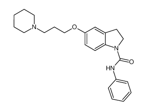 5-(3-piperidin-1-yl-propoxy)-2,3-dihydro-indole-1-carboxylic acid phenylamide_676255-45-1