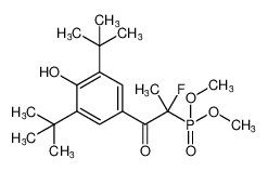 dimethyl (1-(3,5-di-tert-butyl-4-hydroxyphenyl)-2-fluoro-1-oxopropan-2-yl)phosphonate_676261-38-4