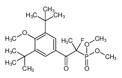 dimethyl (1-(3,5-di-tert-butyl-4-methoxyphenyl)-2-fluoro-1-oxopropan-2-yl)phosphonate_676261-44-2