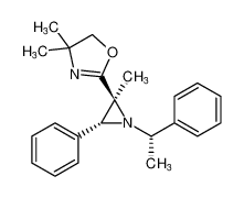 4,4-dimethyl-2-((2S,3R)-2-methyl-3-phenyl-1-((S)-1-phenylethyl)aziridin-2-yl)-4,5-dihydrooxazole_676263-22-2