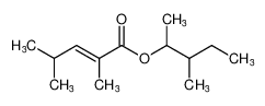 2-Pentenoic acid, 2,4-dimethyl-, 1,2-dimethylbutyl ester, (2E)-_676264-07-6
