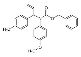 benzyl (4-methoxyphenyl)(1-(p-tolyl)allyl)carbamate_676267-52-0