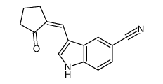 3-(2-oxo-cyclopentylidenemethyl)-1H-indole-5-carbonitrile_676273-63-5
