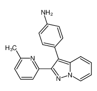 4-[2-(6-methyl-pyridin-2-yl)-pyrazolo[1,5-a]pyridin-3-yl]-phenylamine_676343-75-2