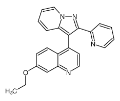 7-ethoxy-4-(2-pyridin-2-yl-pyrazolo[1,5-a]pyridin-3-yl)-quinoline_676343-87-6