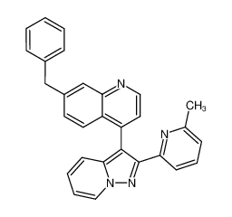 7-benzyl-4-[2-(6-methyl-pyridin-2-yl)-pyrazolo[1,5-a]pyridin-3-yl]-quinoline_676344-39-1