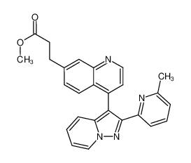 3-{4-[2-(6-methyl-pyridin-2-yl)-pyrazolo[1,5-a]pyridin-3-yl]-quinolin-7-yl}-propionic acid methyl ester_676344-85-7