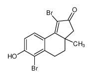 1,6-dibromo-7-hydroxy-3a-methyl-3,3a,4,5-tetrahydro-2H-cyclopenta[a]naphthalen-2-one_676346-64-8