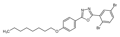 2-(2,5-dibromophenyl)-5-[4-(octyloxy)phenyl]-1,3,4-oxadiazole_676349-86-3