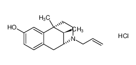 rel-(2R,6R,11R)-3-allyl-6,11-dimethyl-1,2,3,4,5,6-hexahydro-2,6-methanobenzo[d]azocin-8-ol hydrochloride_676351-51-2