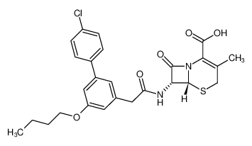 (6R,7R)-7-(2-(5-butoxy-4'-chloro-[1,1'-biphenyl]-3-yl)acetamido)-3-methyl-8-oxo-5-thia-1-azabicyclo[4.2.0]oct-2-ene-2-carboxylic acid CAS:67636-79-7 manufacturer & supplier