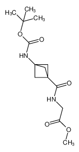 methyl (3-((tert-butoxycarbonyl)amino)bicyclo[1.1.1]pentane-1-carbonyl)glycinate_676371-67-8