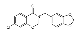 3-(benzo[d][1,3]dioxol-5-ylmethyl)-7-chloro-2,3-dihydro-4H-benzo[e][1,3]oxazin-4-one_676435-26-0