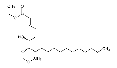 (E)-(6S,7S)-6-Hydroxy-7-methoxymethoxy-nonadec-2-enoic acid ethyl ester_676441-64-8