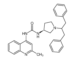 (S)-1-(1-(1,3-diphenylpropan-2-yl)pyrrolidin-3-yl)-3-(2-methylquinolin-4-yl)urea_676447-10-2