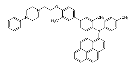 N-(3,3'-dimethyl-4'-(2-(4-phenylpiperazin-1-yl)ethoxy)-[1,1'-biphenyl]-4-yl)-N-(p-tolyl)pyren-1-amine_676449-03-9