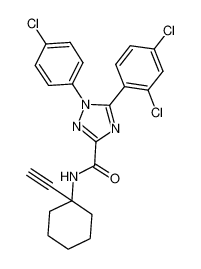 1-(4-Chlorophenyl)-5-(2,4-dichlorophenyl)-N-(1-ethynylcyclohexyl)-1H-1,2,4-triazole-3-carboxamide_676457-17-3