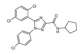 1-(4-chlorophenyl)-N-cyclopentyl-5-(2,5-dichlorophenyl)-1H-1,2,4-triazole-3-carboxamide_676457-38-8