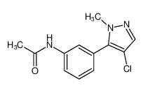 Acetamide, N-[3-(4-chloro-1-methyl-1H-pyrazol-5-yl)phenyl]-_676463-94-8