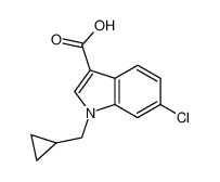 6-chloro-1-cyclopropylmethyl-1H-indole-3-carboxylic acid_676477-30-8