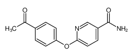 3-Pyridinecarboxamide, 6-(4-acetylphenoxy)-_676497-71-5