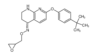 (RS)-(E)-4(1H)-[(2,3-epoxypropyl)oxyimino]-7-(4-t-butylphenoxy)-2,3-dihydro-1,8-naphthyridine_676515-43-8