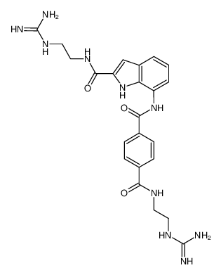 N-(2-guanidino-ethyl)-N'-[2-(2-guanidino-ethylcarbamoyl)-1H-indol-7-yl]-terephthalamide_676523-86-7