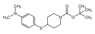 tert-butyl 4-((4-(dimethylamino)phenyl)thio)piperidine-1-carboxylate_676527-57-4