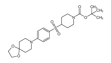 tert-butyl 4-((4-(1,4-dioxa-8-azaspiro[4.5]decan-8-yl)phenyl)sulfonyl)piperidine-1-carboxylate_676527-80-3