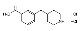 N-methyl-3-(piperidin-4-ylmethyl)aniline dihydrochloride_676529-49-0