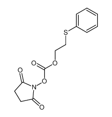 Carbonic acid 2,5-dioxo-pyrrolidin-1-yl ester 2-phenylsulfanyl-ethyl ester_676531-63-8