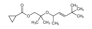 (E)-2-((5,5-dimethylhex-3-en-2-yl)oxy)-2-methylpropyl cyclopropanecarboxylate_676532-57-3