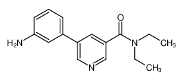 3-Pyridinecarboxamide, 5-(3-aminophenyl)-N,N-diethyl-_676532-73-3