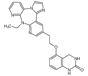 5-(2-(9-ethyl-9H-imidazo[1,2-d]dipyrido[2,3-b:3',2'-f][1,4]diazepin-12-yl)ethoxy)-3,4-dihydroquinazolin-2(1H)-one CAS:676543-06-9 manufacturer & supplier