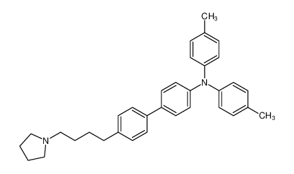 4'-(4-(pyrrolidin-1-yl)butyl)-N,N-di-p-tolyl-[1,1'-biphenyl]-4-amine_676551-94-3