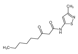 3-oxo-nonanoic acid (3-methyl-isothiazol-5-yl)-amide_676556-45-9