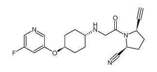 (2S,5R)-5-ethynyl-1-(((1r,4S)-4-((5-fluoropyridin-3-yl)oxy)cyclohexyl)glycyl)pyrrolidine-2-carbonitrile_676560-54-6