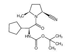((1S)-2-((2S,5S)-2-cyano-5-methyl-pyrrolidin-1-yl)-1-cyclopentyl-2-oxo-ethyl)carbamic acid tert-butyl ester_676560-89-7