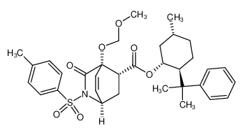 (1R,2S,5R)-5-methyl-2-(1-methyl-1-phenylethyl)cyclohexyl (1R,4S,5R)-4-(methoxymethoxy)-2-[(4-methylphenyl)sulfonyl]-3-oxo-2-azabicyclo[2.2.2]oct-7-ene-5-carboxylate_676566-77-1