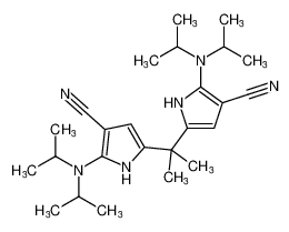 5,5'-(propane-2,2-diyl)bis(2-(diisopropylamino)-1H-pyrrole-3-carbonitrile)_676577-94-9