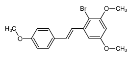 (E)-2-bromo-1,5-dimethoxy-3-(4-methoxystyryl)benzene_676596-82-0