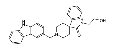 1-((9H-carbazol-3-yl)methyl)-N-(2-hydroxyethyl)-4-phenylpiperidine-4-carboxamide_676607-20-8